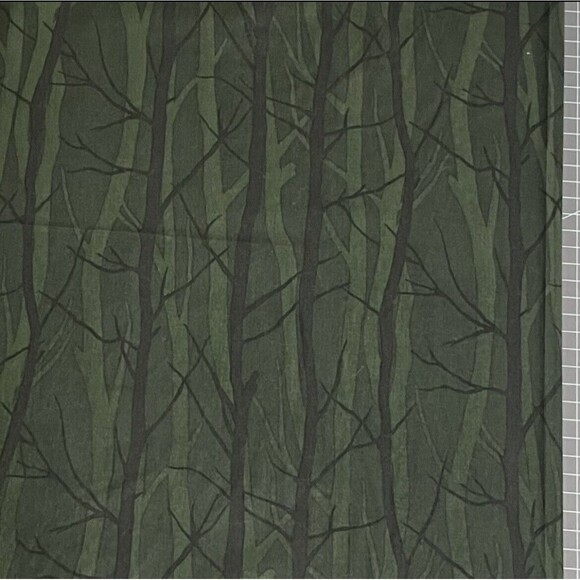 2 Remnants OOP A WALK IN THE FALL Fabric RJR  Autumn Tree Silhouette Forest 2007 - Picture 1 of 1
